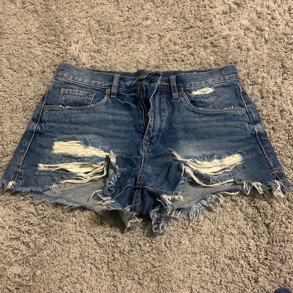 BLANK NYC high rise denim shorts